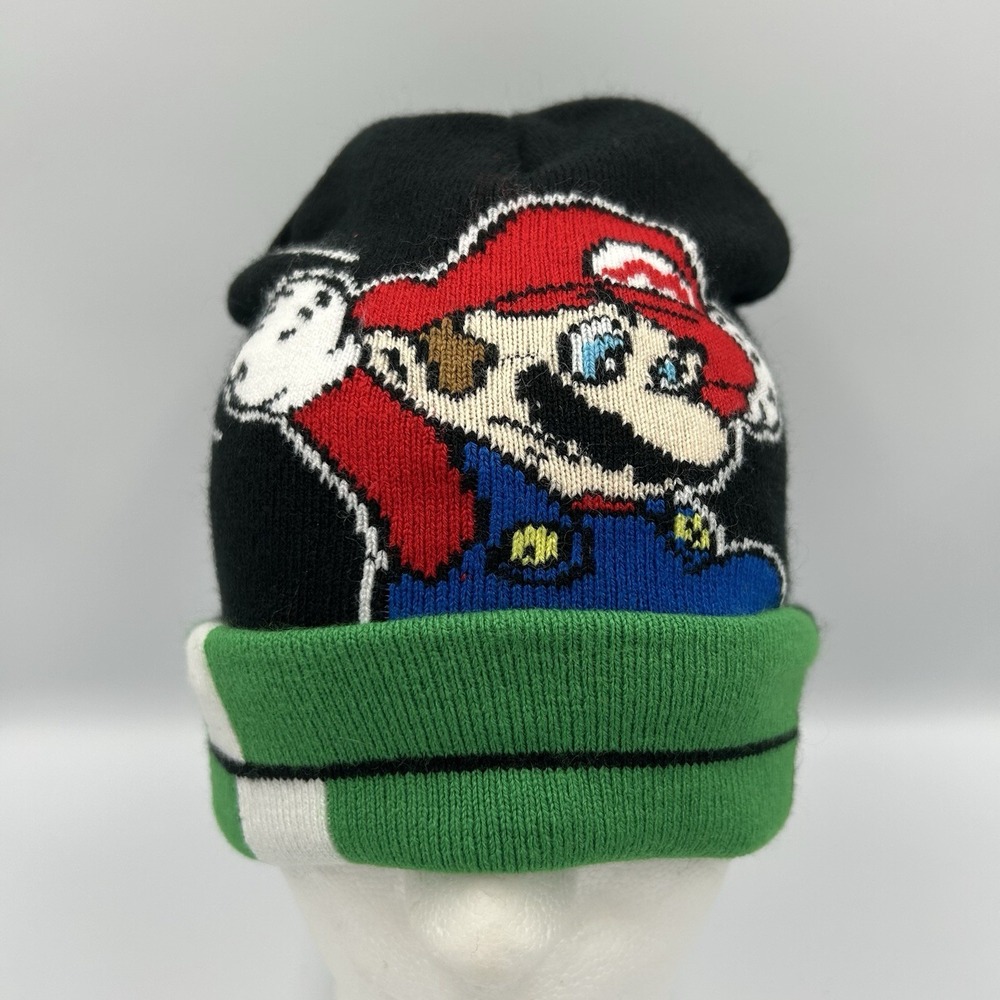 Super Mario Bros Knit Winter‎ Beanie Cap One Size Nintendo Hat